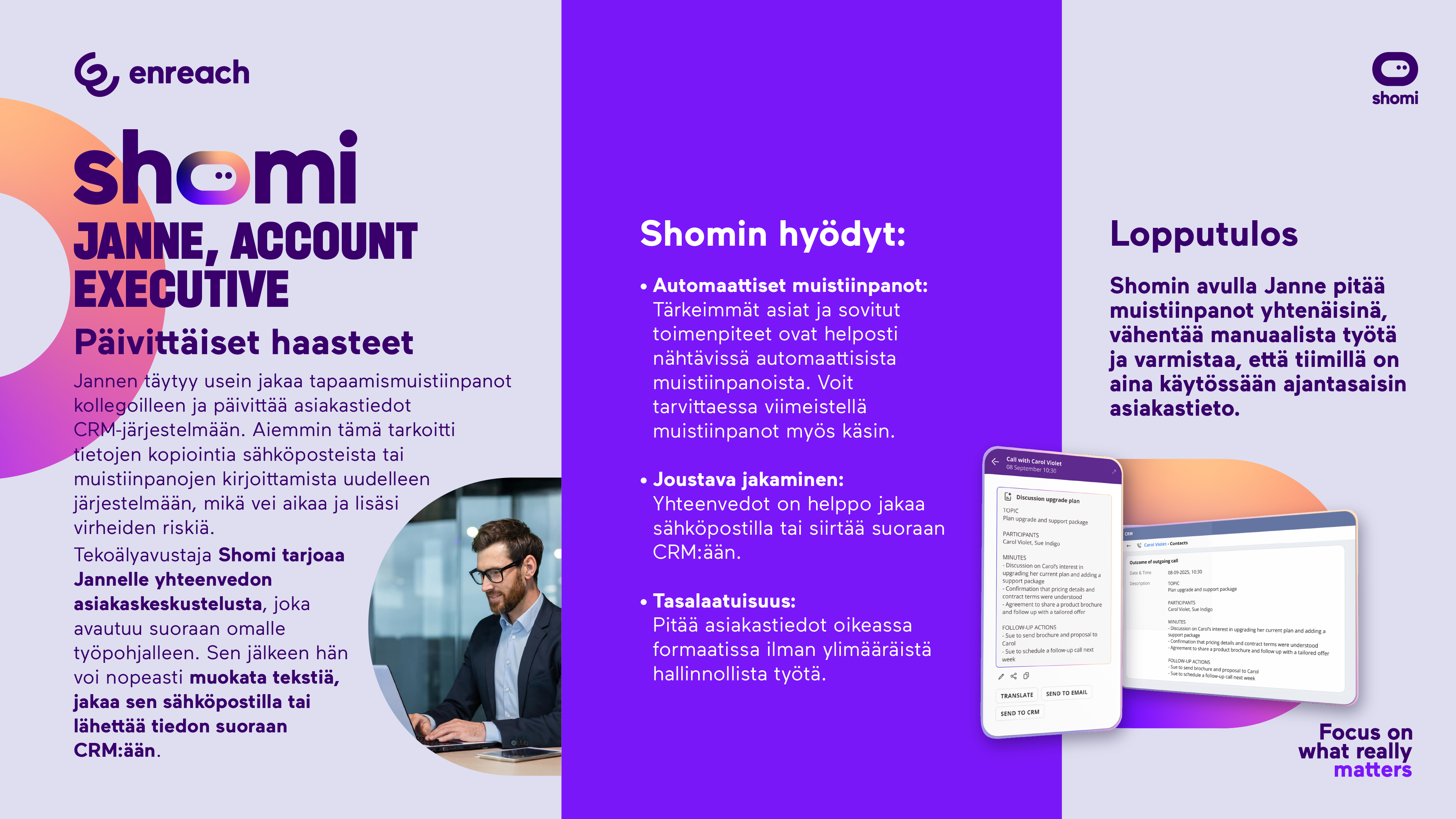 Shomi käyttötapaus Account Executive